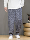 Elastic Waist Leisure Jacquard Trousers for Male