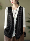 Women's Ultra-lightweight Hollow Out Knitted Vest Shirt