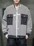 Men's Trendy Chest Pocket Button Up Plaid Jacket