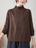 Female Mock Turtleneck Patchwork Slimming Bottoming Shirts