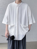 Chinese Style Cotton Linen Cozy Summer Men's Short Sleeve Shirt