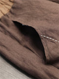 Leisure Autumn Pleated Linen Harem Pants for Women