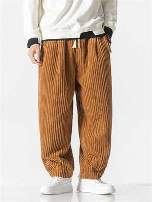 Men's Autumn Oversized Warm Corduroy Harem Pants