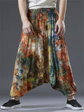 Ethnic Style Colorful Tie-Dye Nepalese Baggy Pants for Men