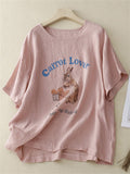 Female Carrot Lover Hopping Rabbit Printed Shirts