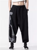 Chinese Kung Fu Print Training Pants for Men