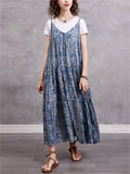 Bohemian Style Summer Vacation Flowy Sundress for Lady