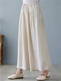 Summer Relaxed Linen Yoga Wide Leg Pants for Women