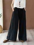 Women's Summer Comfortable Linen Yoga Wide Leg Pants