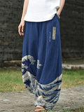 Stylish Graffiti Relaxed Printed Pants for Women