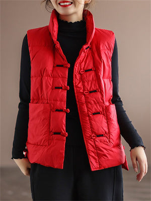 Women's Winter Keep Warm White Duck Down Sports Vest