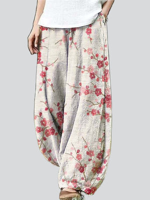 Stylish Graffiti Relaxed Printed Pants for Women