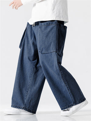 Male Hard-wearing Large Size Loose-fitting Jeans