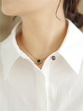 Relaxed Turn-down Collar Embroidered Shirts for Lady