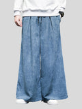 Men's Corduroy Leisure Drawstring Wide Leg Pants