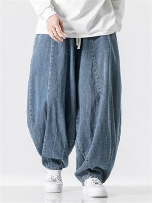 Japanese Style Plus Size Lantern Jeans for Men