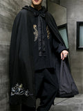 Men's Cosplay Costume Hooded Embroidered Cloak Coats