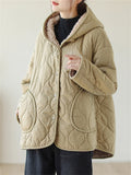 Women's Thickened Plush Lining Super Warm Hooded Coat