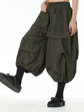 Women's Big Size Oversized Pleated Lantern Pants