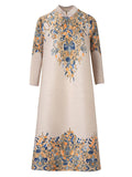 Women's Plus Size Chinese Style Printed Dress