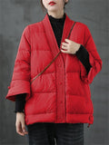 Female Light Chic Winter Short White Duck Down Coats