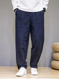 Male Chinese Style Jacquard Trendy Baggy Pants