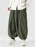 Men's Autumn Winter Baggy Corduroy Harem Pants