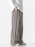 Men's Autumn Winter New Baggy Striped Pants