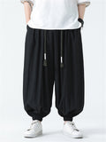 Men's Harajuku Baggy Braided Drawstring Harem Pants