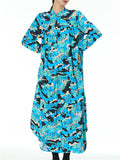 Plus Size Casual Printed Dress for Women