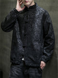 Men's Autumn Daily Wear Jacquard Tang Suit Jacket