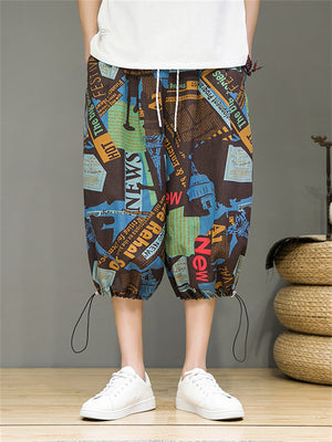 Men's Fashion Printed Casual Large Size Pants