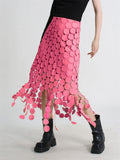 Fashion Polka Dot Tassel Candy Color Skirt for Women