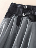 Women's Layered Tulle Patchwork A-line Skirt