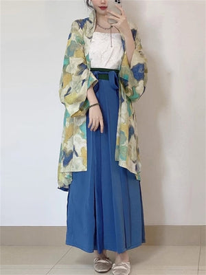 Ladies Chinese Style Vintage Hanfu Costume Shirts