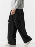 Men's Hip-Hop Exaggerated Pocket Corduroy Straight-Leg Pants