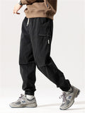 Male Zippered Pocket Comfort Drawstring Work Pants