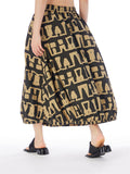 Female Elastic Waist Trendy Geometric Pattern Print Skirts