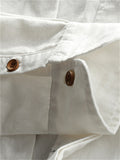 Men's Casual Button Up Stand Collar Linen Shirts