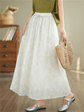 Casual Flowy High-Rise Drawstring Summer Skirt for Women