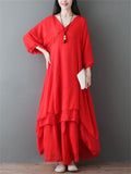 Women's Traditional Zen Flowing Dress Soft Linen Pants