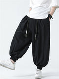 Men's Harajuku Baggy Braided Drawstring Harem Pants