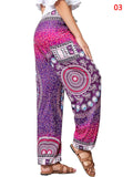 Ladies Boho Style Drawstring Yoga Joggers Pants