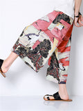 Men's Summer Ancient Style Painting Oversized Cropped Pants