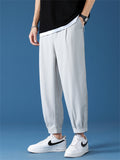 Men's Summer Sports Stretchy Ice Silk Quick-Dry Casual Pants