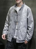 Men's Autumn Daily Wear Jacquard Tang Suit Jacket