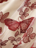 Leisure Butterfly Embroidery Fairy Tulle Skirt for Women