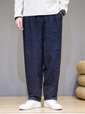 Male Chinese Style Jacquard Trendy Baggy Pants