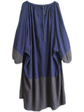 Women's Plain Cotton Linen Oversized Zen Dress