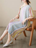 Loose Female Mid-Length Chinese Style Cheongsam Dress